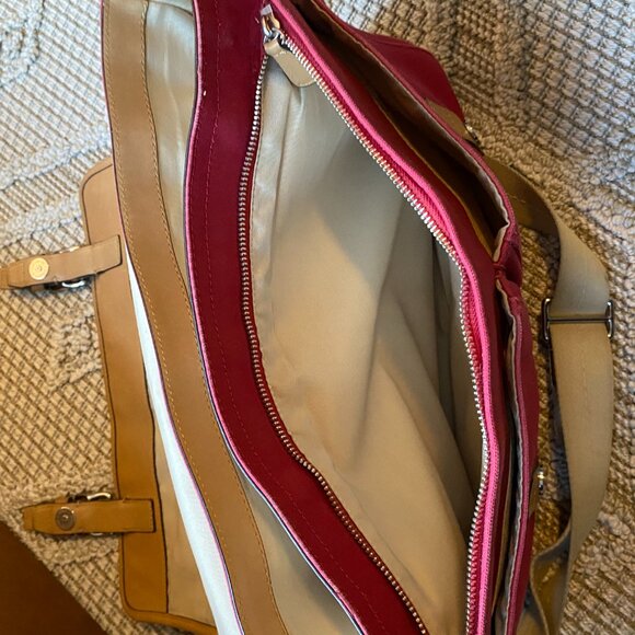 Coach Signature Canvas Leather Trim Voyager Messenger Crossbody Bag VTG - Picture 10 of 13